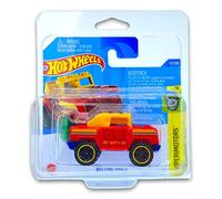 Hot Wheels Bricking Trails LEGO COMPATIBLE CAR (Red/Multi Colour) 2/10 Experimotors 2022-27/250 (Short Card) *** COMES IN A KLAS CAR KEEPER PROTECTIVE COLLECTORS CASE *** HCW86