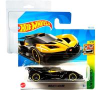 Hot Wheels Bugatti Bolide HW Exotics 3/10 (185/250) HTC22 Yellow 2024 + Protector Short Card Frikimonkey