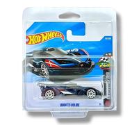 Hot Wheels Bugatti Bolide (Metallic Dark Blue, Red & White) 4/10 HW Starting Grid - 2026-50/250 (Short Card) - includes a KLAS Car Keeper Protector Case - JJJ20
