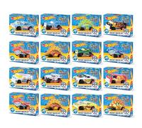 Hot Wheels Build & Race Pull Back Cars Pocket Racer, 16 Pack