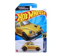 Hot Wheels - Bumblebee - HW Screen Time 9/10 - HTF09 - Short Card - Volkswagen Age 3+ - Transformers - VW Beetle Gold - Mattel 2024-1:64