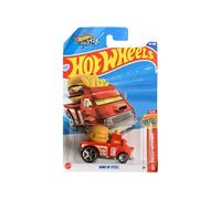 Hot Wheels Buns of Steel Diecast Car, Red, Let's Race Series 5/5, 1:64 Scale, 153/250