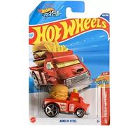 Hot Wheels Buns of Steel Diecast Car, Red, Let's Race Series 5/5, 1:64 Scale, 153/250
