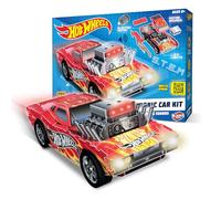 Hot Wheels by Bladez Toyz Make Your Own Motorised Racer Car - STEM Activity with Electric Motor & LED Lights - Hot Wheels Maker Kitz - Easy Build Kit for Kids with Sounds & Full Functionality