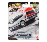 Hot Wheels 88 Honda CRX Car Culture Vehicle, Premium 1:64 Scale Die-Cast Toy Car with Real Riders Tires & Metal/Metal Body & Chassis, JKF13