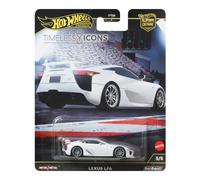 Hot Wheels Premium Car Culture Collectible Toy Car, 1:64 Scale Die-Cast Lexus LFA, Timeless Icons Vehicle with Real Riders Tires