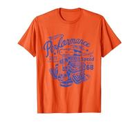 Hot Wheels Car Engine Tuning T-Shirt, Men, Orange, Medium