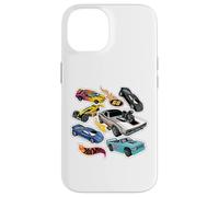 Hot Wheels Car Sticker Collage with Logo Case for iPhone 14