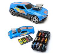 Hot Wheels Car Storage 2in1 Race N' Haul free wheel Car Storage case with Retrac
