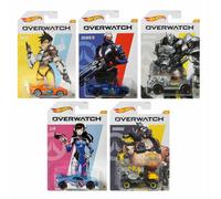 Hot Wheels Character Cars Overwatch - Set of 5 Die-cast Cars