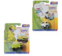Hot Wheels Character Cars Rugrats Tommy and Reptar Set of 2 Diecast Vehicles