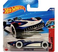 Hot Wheels - Chevroletor - JBC29 - Track Aces 5/5 - Blue Racing Car in 1:64 Scale, Officially Licensed GM Model - Mattel 2025 (202/250)
