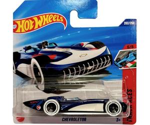 Hot Wheels - Chevroletor - JBC29 - Track Aces 5/5 - Blue Racing Car in 1:64 Scale, Officially Licensed GM Model - Mattel 2025 (202/250)