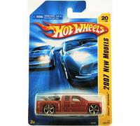 Hot Wheels Chevy Silverado EXT CAB 2007 New Models - Chevy Silverado - Ext Cab - w/ Dirt Bike in Bed - Red/Orange Paint - 20/36 - 1:64 Scale Collectib