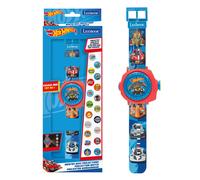 Lexibook, Hot Wheels, Adjustable projection watch with digital screen, 20 Hot Wheels images, for Children, Blue, DMW050HW