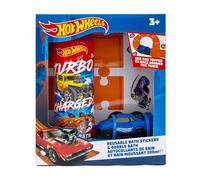 Hot Wheels Children's Bath Stickers & Bubble Bath Set - Set Includes Bath Toy Car, Bubble Bath 300ml and Bath Racing Track Stickers (Reusable)