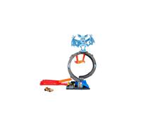 Hot Wheels City Bat Loop Attack Track Set 1:64 - Adjustable Loop & Launcher, 3 Ways to Play, HTN78
