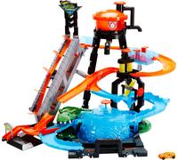 Hot Wheels City Car Wash and Giant Gator - Color Change & Water Play Set
