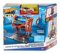 Hot Wheels City Downtown Car Park 4 Level Garage Playset with 1 Car Included