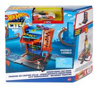 Hot Wheels City Downtown Car Park 4 Level Garage Playset with 1 Car Included