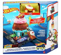 Hot Wheels City Downtown Ice Cream Swirl Playset