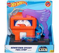 Hot Wheels City Downtown Super Fuel Stop Play Set FMY97