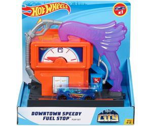 Hot Wheels City Downtown Super Fuel Stop Play Set FMY97