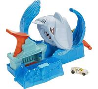 Hot Wheels City Color Changing Robot Shark Play Set, Includes One Hot Wheels Colour Shifting Vehicle, Connects to Other Hot Wheels Sets, Ages 3+, GJL12