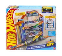 Hot Wheels City Stunt Garage Play Set Gift Idea for Ages 3 to 8 years elevator to upper levels Connects to other sets, GNL70