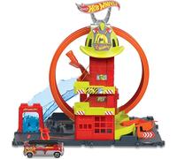Hot Wheels City Super Loop Fire Station Playset & 1 Car