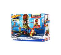 Hot Wheels City Super Twist Tire Shop Playset