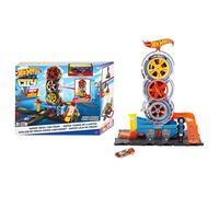 Hot Wheels City Super Twist Tire Shop Playset, Spin the Key to Make Cars Travel