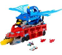 Hot Wheels City Toy Car Track Set, Ultimate Dual Dragon Transporter & 2 Die-Cast Cars, Large-Scale Dragon & Detachable Dragon, Stores 20+ Vehicles, JKJ79
