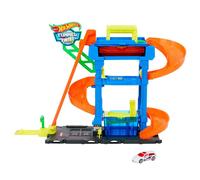 Hot Wheels City Toy Car Track Tunnel Wash With Turns Car