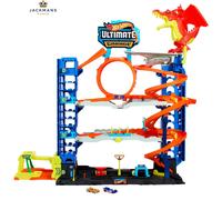 Hot Wheels City Ultimate Garage Track Set & 2 Medium, Blue, Gray, Orange