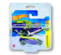 Hot Wheels Clip Rod (Purple & Green) 5/5 Experimotors 2023-119/250 (Short Card) - COMES IN A KLAS CAR KEEPER PROTECTIVE COLLECTORS CASE - HKJ28