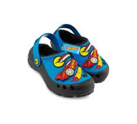 Hot Wheels Clogs with Lights & Sherpa Slip On Flat Shoes With Strap in Blue | Size: Infant 13-1 Hot Wheels Blue Infant 13-1