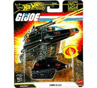 Hot Wheels Cobra H.I.S.S. G.I. Joe Pop Calture Premium Series 1:64 Scale Collectible Die Cast Metal Toy Car Model with Rubber Real Riders