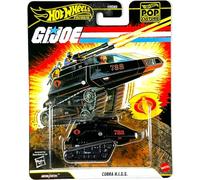 Hot Wheels Cobra H.I.S.S. G.I. Joe Pop Calture Premium Series 1:64 Scale Collectible Die Cast Metal Toy Car Model with Rubber Real Riders