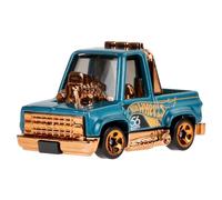 Hot Wheels Collectible Die-Cast Vehicle - Toon'd '83 Chevy Silverado Pickup Truck - Teal and Gold - HDH54-1/6