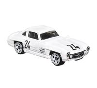 Hot Wheels Collectible Die-Cast Vintage Racing Club Vehicle - White Sports Car - Inspired by 1954 Mercedes-Benz 300 SL - HRT81-1/6