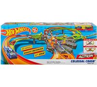 Hot Wheels Colossal Crash, Figure 8 Track Set, Competitive Play, Aerial GFH87