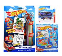 Hot Wheels Colouring Activity Pack, Fun Bag & 1x Hot Wheels Car