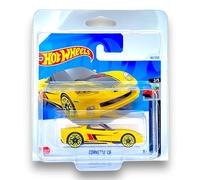 Hot Wheels Corvette C6 (Yellow & Black) 2/5 HW Roadsters - 2024-40/250 (Short Card) - COMES IN A GENUINE KLAS CAR KEEPER PROTECTOR CASE - HTD20