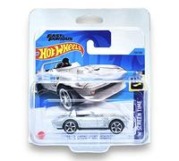 Hot Wheels Corvette Grand Sport Roadster (Silver) 8/10 HW Screen Time - 2023-154/250 (Short Card) - COMES IN A KLAS CAR KEEPER PROTECTIVE COLLECTORS CASE - HKH90
