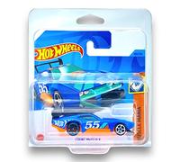 Hot Wheels Count Muscular (Blue, Black & Orange) 3/10 Muscle Mania - 2023-100/250 (Short Card) - COMES IN A KLAS CAR KEEPER PROTECTIVE COLLECTORS CASE - HKK89