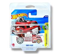Hot Wheels Crate Racer (Red & Chrome) 5/10 Experimotors - 2025-160/250 (Short Card) - includes a KLAS Car Keeper Protector Case - JBB87