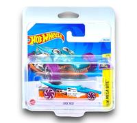 Hot Wheels Croc Rod (Blue, Orange & Magenta) 2/5 HW Mega Bite - 2024-39/250 (Short Card) - COMES IN A KLAS CAR KEEPER SHORT CARD PROTECTOR CASE - HTC02