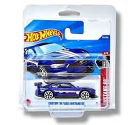 Hot Wheels Custom '18 Ford Mustang GT (Blue, White & Red) 5/5 Mustang 60th - 2025-1/250 (Short Card) - includes a KLAS Car Keeper Protector Case - HYY94