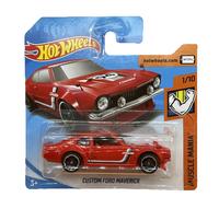 Hot Wheels Custom Ford Maverick - Muscle Mania - Red - 1:64 Diecast Car